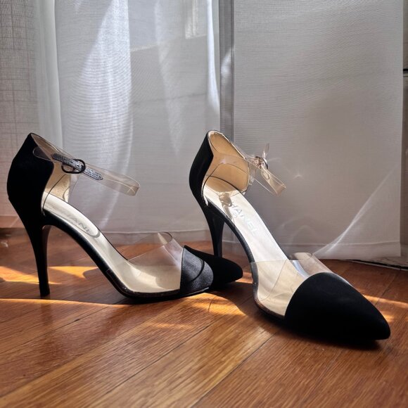 Chanel Silk Pumps 38.5 Authentic - Picture 6 of 7